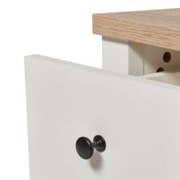 Bampton 1 Drawer Bedside Table - Alabaster White - thumbnail 3