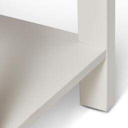 Bampton 1 Drawer Bedside Table - Alabaster White - thumbnail 4