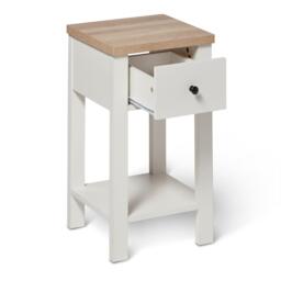 Bampton 1 Drawer Bedside Table - Alabaster White - thumbnail 6
