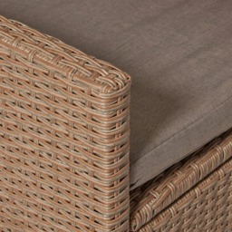 Kemble/Marston Garden Reclining Chair with Cushion - Natural Brown - thumbnail 6