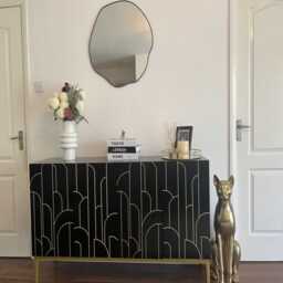 Gatsby Large 4 Door Sideboard - Noir Black - thumbnail 3