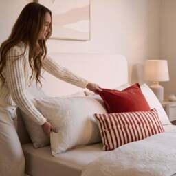 Tallulah Double Bed - Chalk White Boucle - thumbnail 3