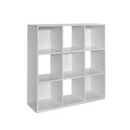 9 Cube Storage Unit - Chalk White Bookcase - thumbnail 1