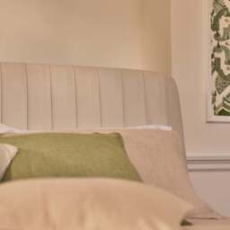Etta King Ottoman Bed - Ivory Pleated - thumbnail 3