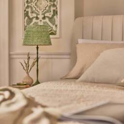 Etta King Ottoman Bed - Ivory Pleated - thumbnail 6