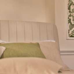 Etta King Ottoman Bed - Ivory Pleated - thumbnail 3