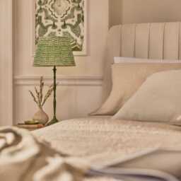 Etta King Ottoman Bed - Ivory Pleated - thumbnail 6