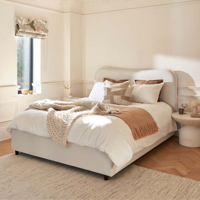 Finola Double Ottoman Bed - Ivory - image 1
