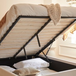 Finola Double Ottoman Bed - Ivory - thumbnail 2
