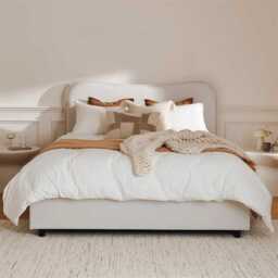 Finola Double Ottoman Bed - Ivory