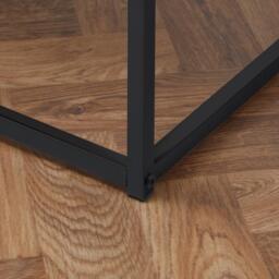 Jay Marble Effect Coffee Table Set - Black Frame - thumbnail 4