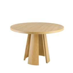 Farren Whitewash Oak Round Dining Table - thumbnail 6