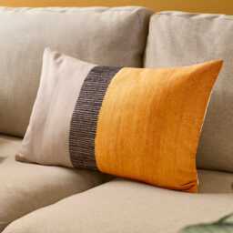 Selu 35x55cm Striped Cushion Cover - Yellow - thumbnail 2