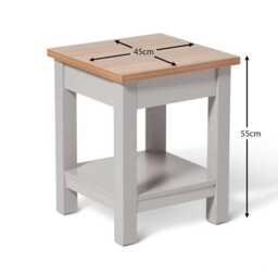Bampton Stone Grey Side Table - thumbnail 6
