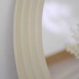 Kubu 70cm Wooden Round Mirror - Taupe - thumbnail 4
