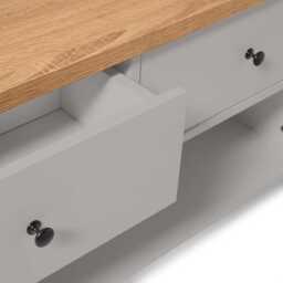 Bampton Stone Grey Coffee Table with Storage - thumbnail 6