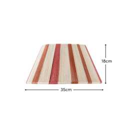 Kateli 35cm Cotton Lampshade - Paprika Stripe - thumbnail 3
