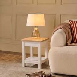 Bampton Alabaster White Side Table - thumbnail 2