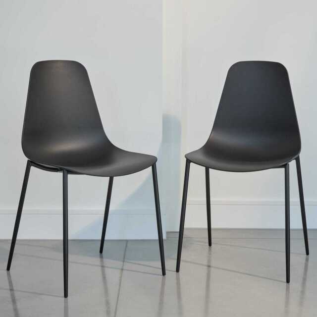 Wren Black Dining Chairs - Set of 2 - image 1