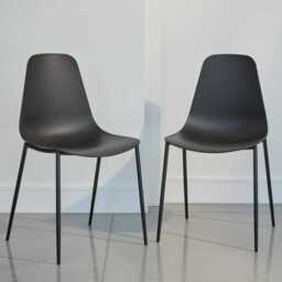 Wren Black Dining Chairs - Set of 2 - thumbnail 1