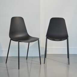 Wren Black Dining Chairs - Set of 2 - thumbnail 5
