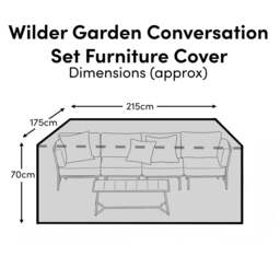 Rectangular Rain Cover 215x175x70cm - Wilder 4 Seater Sofa Set