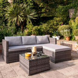 Weston Set of Cushion Covers - Grey/Black - thumbnail 1