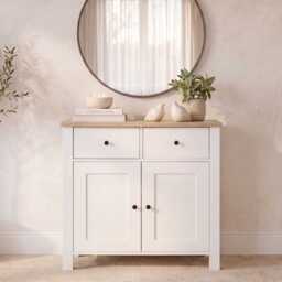 Bampton 2 Door Sideboard - Alabaster White - thumbnail 1