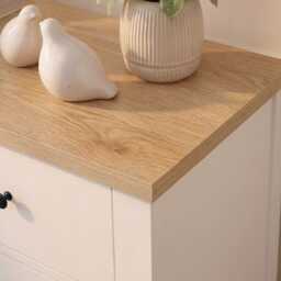 Bampton 2 Door Sideboard - Alabaster White - thumbnail 3