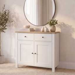 Bampton 2 Door Sideboard - Alabaster White - thumbnail 2