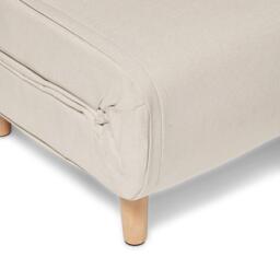 Una Single Sofa Bed - Oatmeal Linen - thumbnail 3