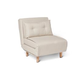 Una Single Sofa Bed - Oatmeal Linen - thumbnail 6