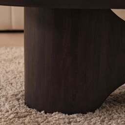 Octavia 120cm Oval Coffee Brown Mango Wood Coffee Table - thumbnail 5