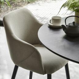 Freya Sand Armchairs - Set of 2 - Black Oak Legs - thumbnail 4