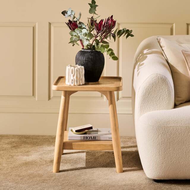 Tilly 40cm Square Side Table - Whitewash Oak - image 1