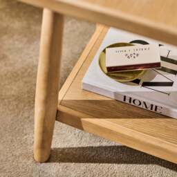 Tilly 40cm Square Side Table - Whitewash Oak - thumbnail 5