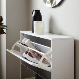 Anderson Shoe Cabinet - 2 Door - White - thumbnail 6