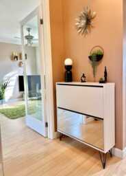 Anderson Shoe Cabinet - 2 Door - White - thumbnail 4