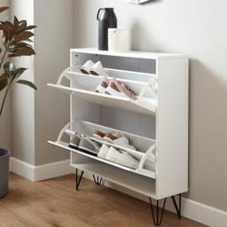 Anderson Shoe Cabinet - 2 Door - White - thumbnail 5