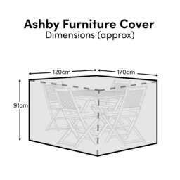 Ashby Rectangular Table 4-Seater Furniture Cover - 170x120x91cm