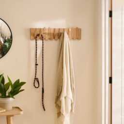 Lowell Whitewash Oak Folding Coat Rack - thumbnail 5