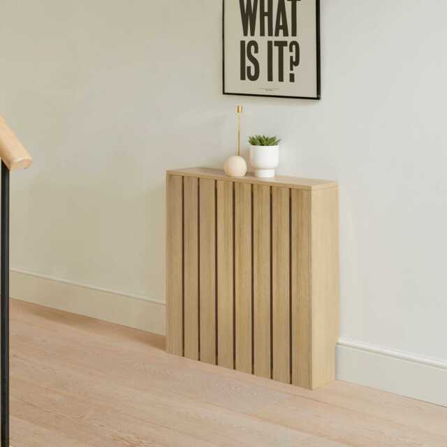 Willow Small Radiator Cover - Whitewash Oak - image 1