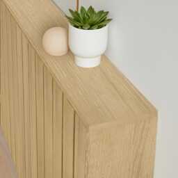 Willow Small Radiator Cover - Whitewash Oak - thumbnail 3