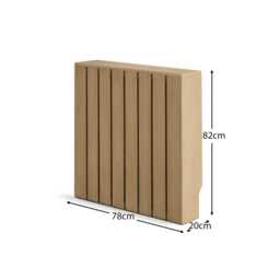 Willow Small Radiator Cover - Whitewash Oak - thumbnail 4