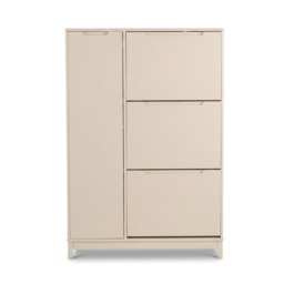 Coby Shoe Cabinet with Shelves - Driftwood - thumbnail 3