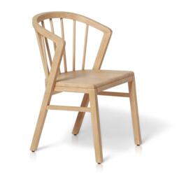 Mabel Pale Oak Wooden Spindle Dining Chairs - Set of 2 - thumbnail 5