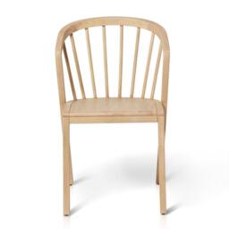 Mabel Pale Oak Wooden Spindle Dining Chairs - Set of 2 - thumbnail 2