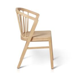 Mabel Pale Oak Wooden Spindle Dining Chairs - Set of 2 - thumbnail 4