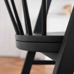 Mabel Black Oak Bar Stools - Set of 2 - thumbnail 6