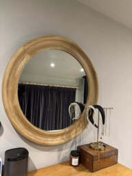 Langton 75cm Wooden Mirror - Natural - thumbnail 4